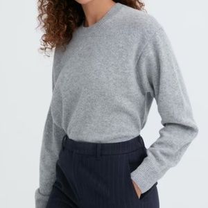 Uniqlo - EZY Ankle-Length Pants Navy Pinstripe - Sz L